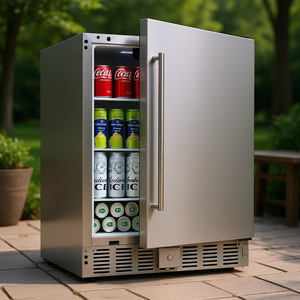 Enfriador de Bebidas de Acero Inoxidable para Exteriores, 150 Qt, Refrigerador de Compresor de Una Sola Zona, Enfriador de Cerveza y Vino Independiente - Product Image 2