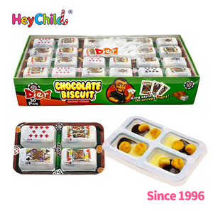 Vente de gros Bonbons Marque privée Amusant pour enfants Collation au chocolat Combo <span class=keywords><strong>Biscuits</strong></span> au chocolat en forme de poker Parfait pour les jeux créatifs - Product Image 6