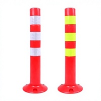 Poteau de signalisation routière flexible en PU pré-percé avec feuille réfléchissante prismatique haute intensité pour la sécurité routière (Patok Jalan)