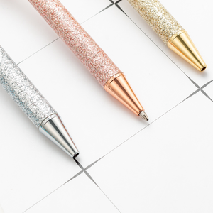 <span class=keywords><strong>Hua</strong></span> <span class=keywords><strong>hao</strong></span>-Bolígrafo de oro en polvo de alta calidad, bolígrafo de bola de Metal con logotipo personalizado, regalo, trébol de cuatro hojas, novedad - Product Image 4