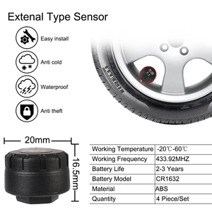 Android Navigation <strong>TPMS</strong> With 4 <strong>Sensors</strong> Alarm System USB Android <strong>Car</strong> <strong>TPMS</strong> Wireless Transmission Tire Pressure Monitoring System - Product Image 2