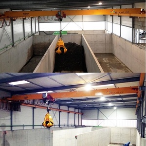 رافعات الجسور <span class=keywords><strong>20t</strong></span> المبيعات الساخنة الكهربائية شعاع واحد للتحكم عن بعد انتزاع دلو رافعة علوية - Product Image 4