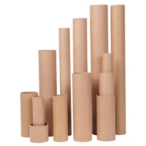 Kraft Paper Mailing Poster Tube With Caps for Shipping Packing Bulk Round <b>Packaging</b> Cardboard Mailers Art Prints Maps Blueprint - Product Image 1