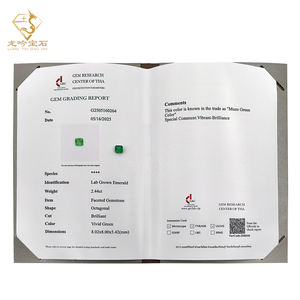 Kolumbianischer Labor-Smaragd 1,0ct 2,0ct 3,0ct Asscher-Schliff Smaragdstein Großhandelspreis Loser Grüner Edelstein - Product Image 3