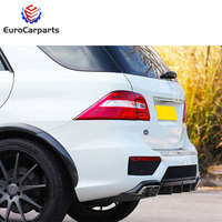 2012-2016y ML classe W166 ML63 kits de carrosserie en fibre de carbone accessoires pièces de carrosserie auto lèvre avant diffuseur arrière becquet de toit