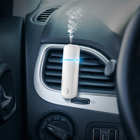 Diffuseur de parfum pour voiture SCENTA Mini portable en plastique, marque privée, clip pour grille d'aération, diffuseur d'air frais, machine à diffusion alimentée par batterie