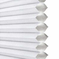 Tissu pour stores alvéolaires occultants complets en non-tissé spunlace imperméable blanc 16 mm sur mesure