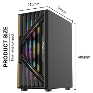 Gỗ trường hợp máy tính tháp EATX/ATX/Micro ATX trường hợp máy tính Gmaing <span class=keywords><strong>PC</strong></span> gabinetes Gamer <span class=keywords><strong>PC</strong></span> Trường hợp với gỗ phía trước bảng điều khiển - Product Image 5
