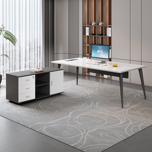 Mesa de Recepción de Oficina Modular en Forma de L de Madera Moderna y Lujosa de Primera Calidad para Uso Comercial - Product Image 4