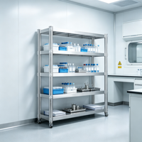 Étagère de rangement de cuisine en acier inoxydable robuste, étagère de rangement de cuisine en acier inoxydable détachable