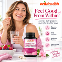 Probiotiques pour femmes en marque blanche avec D-Mannose, enzymes prébiotiques à la canneberge en capsules pour l'équilibre urinaire et du pH