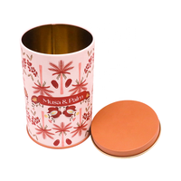 Customized Wholesale Biscuit Round Iron Box Packaging for Candy Cake Iron Box Packaging