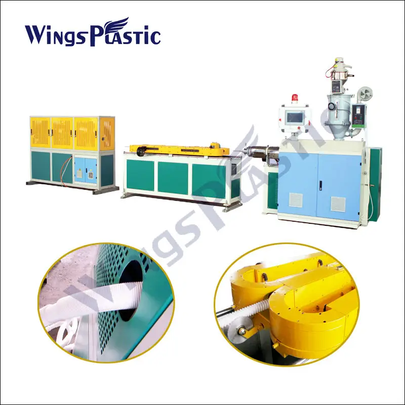 Automatic PP pe corrugated pipe machine PP shrink conduit SJ50 corrugated pipe machine shisha flexible corrugated pipe machine