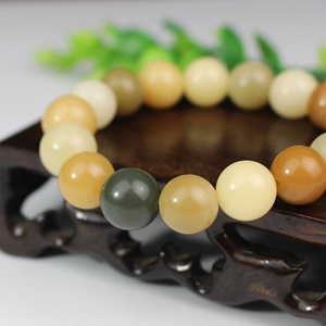 Multi Gem Bodhi Seed Bracelet 12mm <b>Rainbow</b> <b>Candy</b> Colors Unisex Couple Gift Beaded Jewelry - Product Image 3