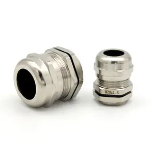 IP68 Waterproof Nickel Plated Brass Electric M20 Cable Gland