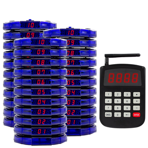 Système de gestion de file d'attente avec 10 pagers pour la vente en gros/système d'appel sans fil pour restaurant - Product Image 1