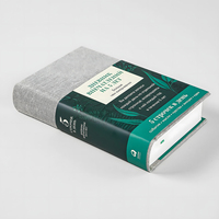 Livre personnalisé en tissu gris à couverture rigide, marque-page fantaisie personnalisé avec estampage à chaud, service d'impression de livres format A5