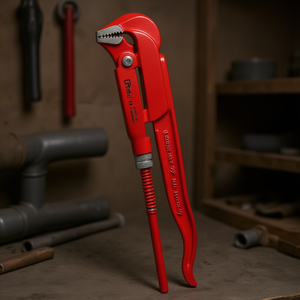 Clé à tuyau à mâchoires à 90 degrés, fabriquée en Allemagne, pour la plomberie et les travaux de tuyauterie - Product Image 3