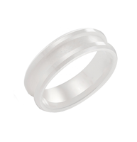 Großhandel 8mm 6mm Schwarz Weiß Rosa Blau Keramik Ring Kern rohlinge Hochglanz poliert DIY Keramik Blank Core Ring