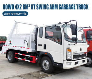 Camión de Basura SINOTRUK HOMAN HOWO 4X2 8T 8m3 con Brazo Giratorio, Cargador de Contenedores con Gancho, Camión Recolector de Residuos - Product Image 4