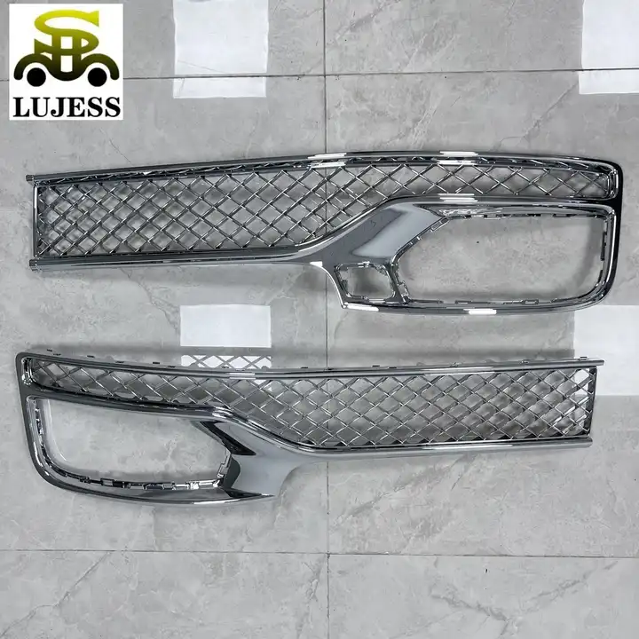 Streetune Chrome Bentley Mesh Grille For 2007-2010 Sebring - Direct Front Bumper Replacement