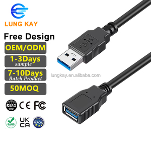 <span class=keywords><strong>Cavo</strong></span> <span class=keywords><strong>USB</strong></span> 3.0 Personalizzato, <span class=keywords><strong>Prolunga</strong></span> 1m 2m con Rivestimento in PVC, Trasferimento Dati 5Gbps, da <span class=keywords><strong>Maschio</strong></span> a <span class=keywords><strong>Femmina</strong></span> AM a USB3.0 AF, <span class=keywords><strong>Cavo</strong></span> di <span class=keywords><strong>Prolunga</strong></span> M/F - Product Image 1