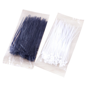 Self Locking Nylon Cable Ties White And Black 100 Piece Pack For Cable Bundling Organization Storage Cell Phone Use - Product Image 5