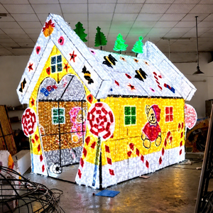 Gingerbread House Archway Decoration with LED <b>Lighting</b> for <b>Christmas</b> Holiday Entrance Displays - Product Image 1