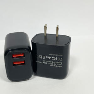 Cargador de Teléfono Móvil Doble USB de 12W con Enchufe Estadounidense Negro, <span class=keywords><strong>Precio</strong></span> Económico, Embalaje en Caja, con Cable USB a 8 Pines para iPad/<span class=keywords><strong>AirPods</strong></span> - Product Image 3