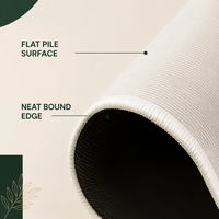 Kreativer Teppich mit unregelmäßiger Form, moderner Flachflor-Teppich mit individuellem Logo, wasserdichter bedruckter Polyester-Teppich für Wohnzimmer und Schlafzimmer