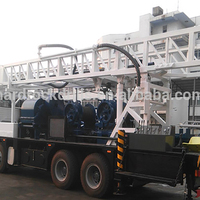 Foreuse mobile d'occasion de bonne qualité pour puits d'eau, machine de forage de puits profonds montée sur camion pour forage de sondages