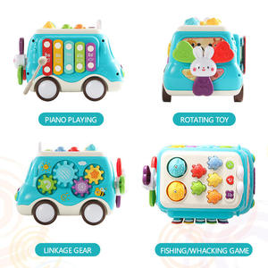 Baohan nouveau 6 en 1 enfants activités jouets bébé Bus jouet <span class=keywords><strong>musique</strong></span> <span class=keywords><strong>Piano</strong></span> Fashing jouer enfants <span class=keywords><strong>jeux</strong></span> pour l'intelligence - Product Image 5