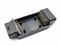 Adaptador de interfaz de OBD-II ELM327, conector macho azul OBD, ELM 327 OBD2 OBD 2 OBDII