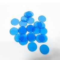 Jetons de Bingo Transparents 25x2mm, 8 Couleurs, Disques de Comptage pour l'Apprentissage des Mathématiques en Classe, Accessoires Pédagogiques