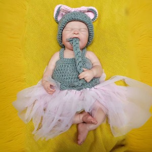 Poupée réaliste OtardDolls, poupée reborn de 45 cm en silicone, jouet réaliste, figurine de fille pleureuse à tête chauve - Product Image 3