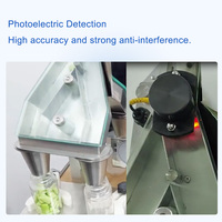 Máquina contadora de píldoras de tornillo de tableta de cápsula 00 y 0 de embalaje de goma de caramelo fotoeléctrico vibratorio pequeño de mesa semiautomático