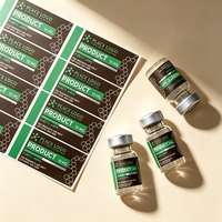 Etiquetas Personalizadas para Viales de Péptidos, Resistentes al Agua, Mate, Adhesivas, Resistentes al Calor, Impresión a Color HD, Protección UV, 3ml/5ml/10ml