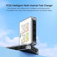 AiXun PF26 260W Chargeur rapide multicanal 8 ports Affichage numérique Station de charge USB pour tous les téléphones mobiles Tablet Smart Device