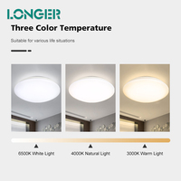 Plafonnier à capteur pour intérieur, escalier, couloir, entrepôt, lumière LED intelligente à détecteur de mouvement infrarouge, 20 contemporains, 80 PVC blanc
