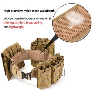 Nylon Fabric Quick Release <b>Heavy</b> <b>Duty</b> Alloy Hunting Hiking Men's Outdoor Tactical Belt - Product Image 5