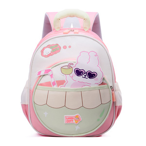 Zaino con piccolo dinosauro dei cartoni animati per ragazzi e ragazze, borsa da scuola per bambini in età prescolare di 3-6 anni, borsa a doppia spalla per bambini - Product Image 4