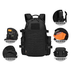 Sac à dos tactique 25L, sac de sport multifonctionnel pour la randonnée, le cyclisme, l'alpinisme, noir, 1000D, unisexe - Product Image 1