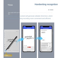 Carnet intelligent à couverture rigide en cuir format A3, papier à feuilles mobiles, bloc-notes à synchronisation d'écran, écriture en temps réel, stockage hors ligne, IA générée