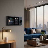 Panneau de commande électrique intelligent pour la maison avec application et commande vocale, en plastique et PC, compatible Wi-Fi