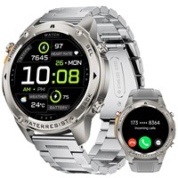 Reloj Inteligente DM56 Health Pro para Android, Llamadas, Uso en Exteriores, Triple Protección, GPS, Seguimiento de Movimiento, Posicionamiento, Resistente al Agua IP68, AMOLED, Silicona