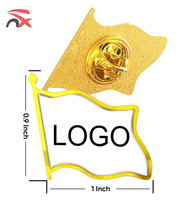Broche personnalisée avec logo, décoration en métal, 0,7 pouce, cadeau souvenir, badge pour chapeau, vêtements
