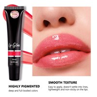 Gloss à lèvres liquide hydratant haute pigmentation, vente en gros, marque privée, maquillage vegan pour les lèvres, couleurs nudes, fini lisse et brillant