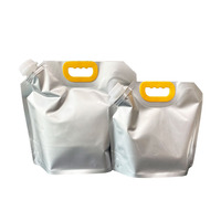 Op maat gemaakte bedrukte 5L aluminiumfolie voedselveilige zak voor fruit sap, bier en andere vloeistoffen met 33MM dop/tuit