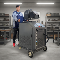 Haut niveau de sécurité 1500W 4 en 1 Type portable de refroidissement par air pour la machine de soudage laser portable en acier inoxydable au carbone et aluminium