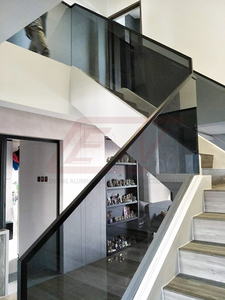 Strass en verre sans cadre, <span class=keywords><strong>Kit</strong></span> de commerce automatique, <span class=keywords><strong>Balustrade</strong></span> en <span class=keywords><strong>Aluminium</strong></span>, canal U, <span class=keywords><strong>Aluminium</strong></span>, acier inoxydable et carbone, DBM - Product Image 6